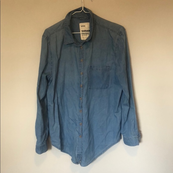 Denim boyfriend button-up - Picture 1 of 5